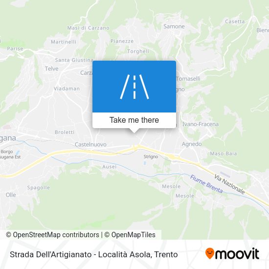 Strada Dell'Artigianato - Località Asola map
