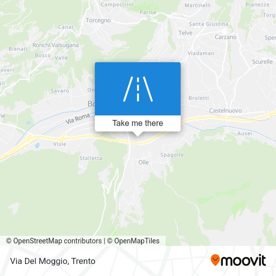 Via Del Moggio map