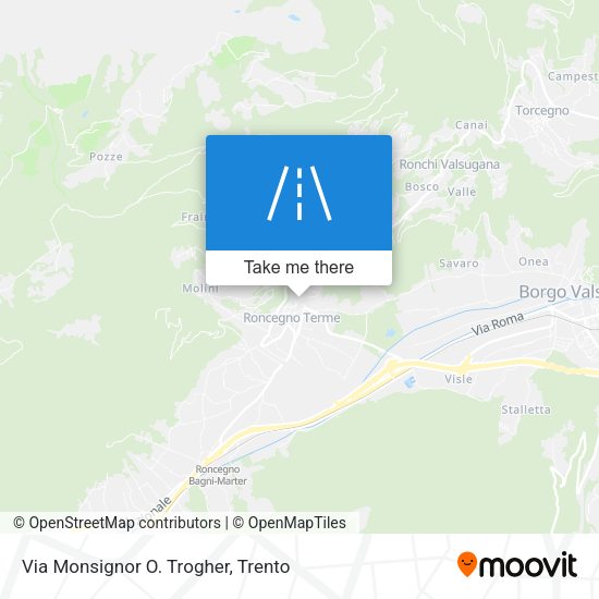 Via Monsignor O. Trogher map