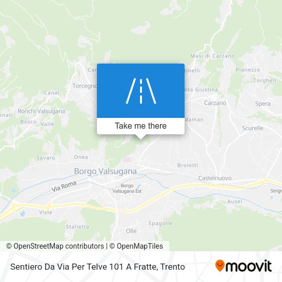 Sentiero Da Via Per Telve 101 A Fratte map
