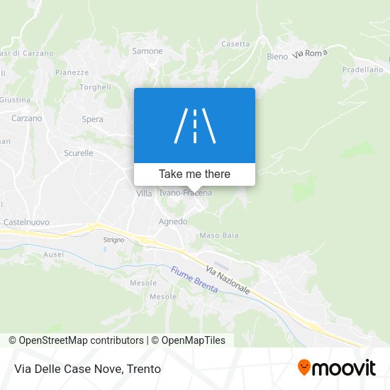 Via Delle Case Nove map