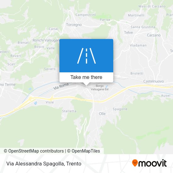 Via Alessandra Spagolla map