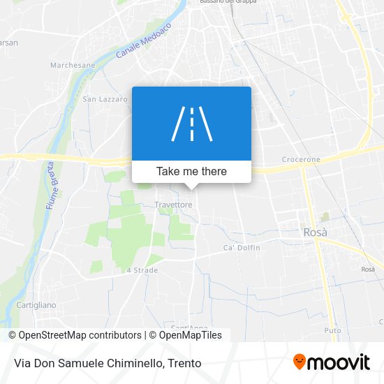 Via Don Samuele Chiminello map