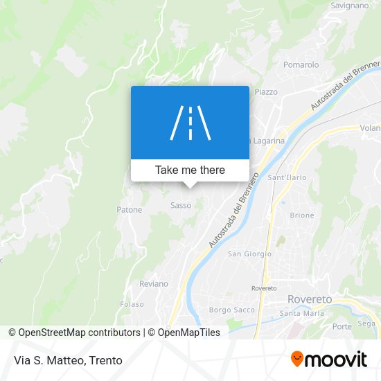 Via S. Matteo map