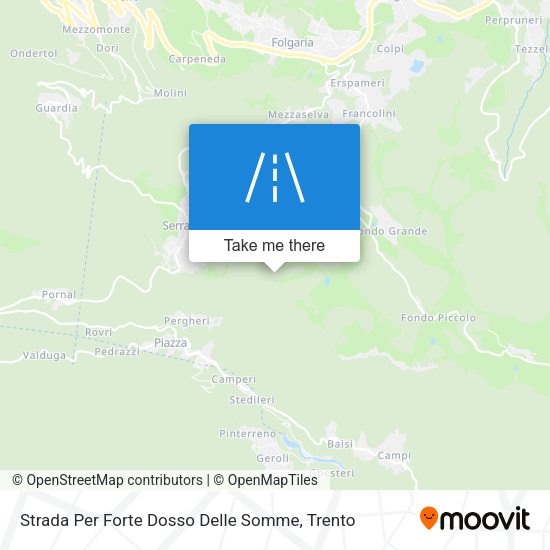 Strada Per Forte Dosso Delle Somme map
