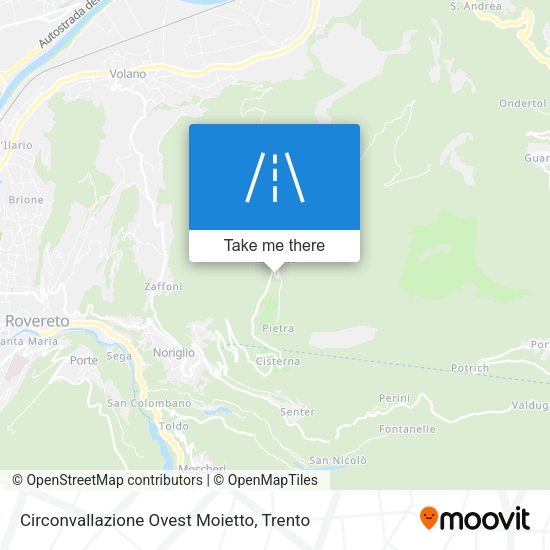 Circonvallazione Ovest Moietto map