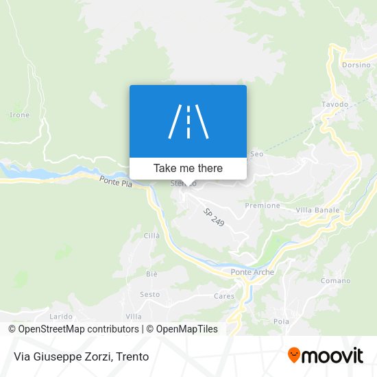 Via Giuseppe Zorzi map