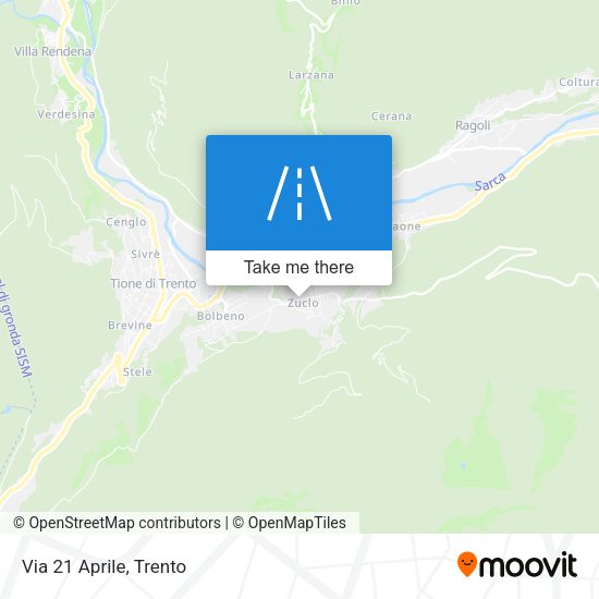 Via 21 Aprile map