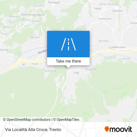 Via Località Alla Croce map