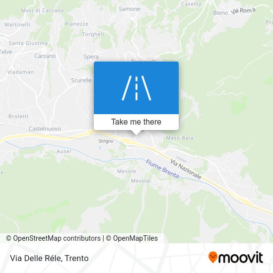 Via Delle Réle map