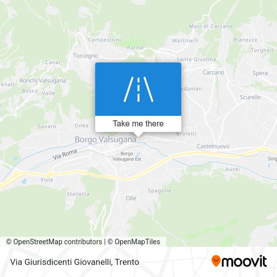Via Giurisdicenti Giovanelli map