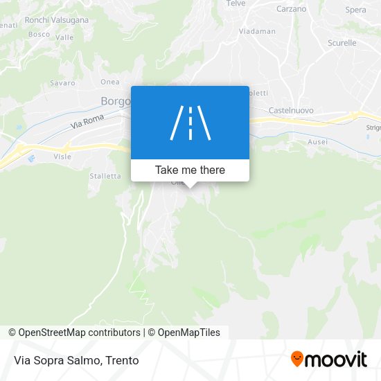 Via Sopra Salmo map
