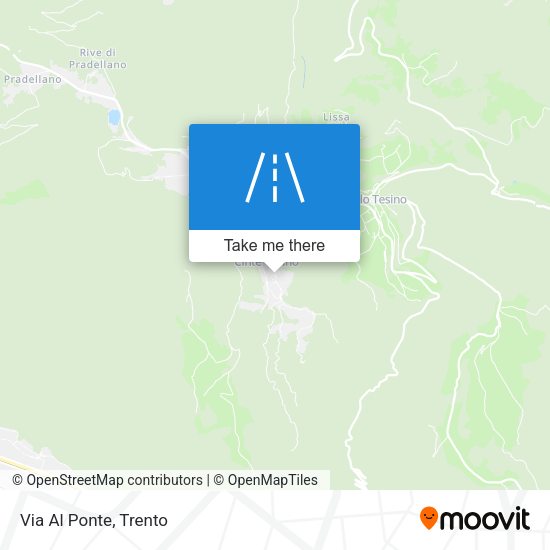 Via Al Ponte map