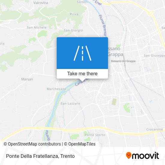 Ponte Della Fratellanza map