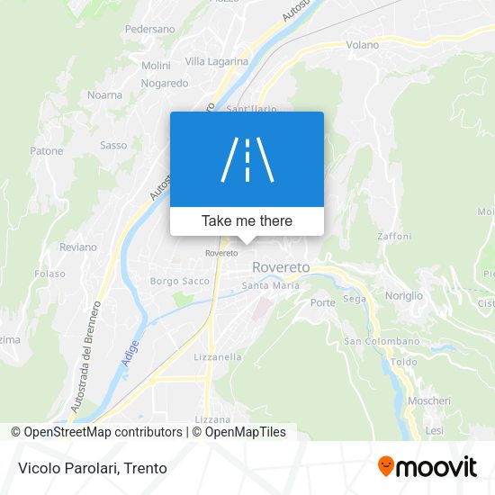 Vicolo Parolari map