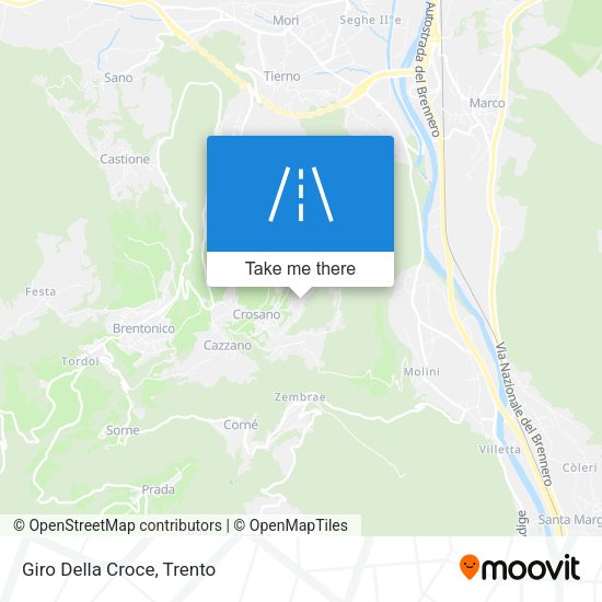 Giro Della Croce map