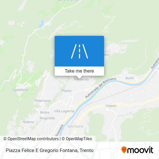 Piazza Felice E Gregorio Fontana map