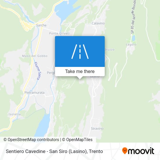 Sentiero Cavedine - San Siro (Lasino) map
