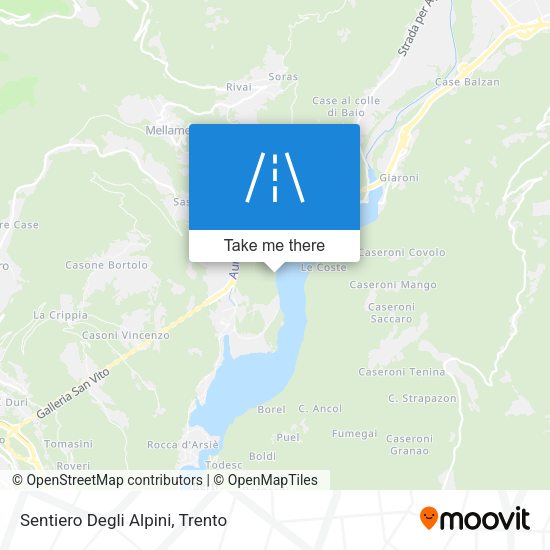 Sentiero Degli Alpini map