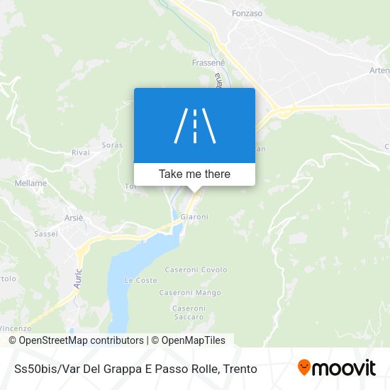 Ss50bis / Var Del Grappa E Passo Rolle map