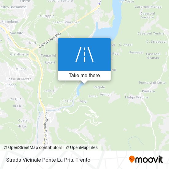 Strada Vicinale Ponte La Pria map