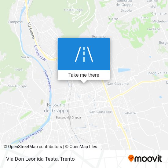 Via Don Leonida Testa map