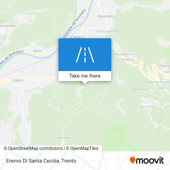 Eremo Di Santa Cecilia map