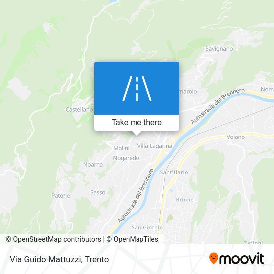 Via Guido Mattuzzi map