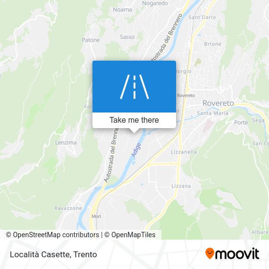 Località Casette map