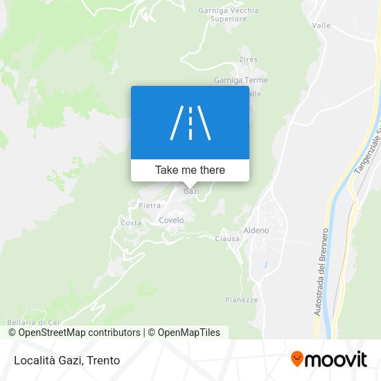 Località Gazi map