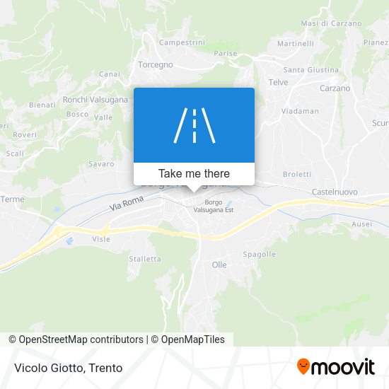 Vicolo Giotto map
