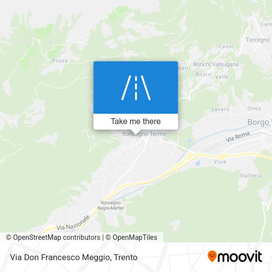 Via Don Francesco Meggio map