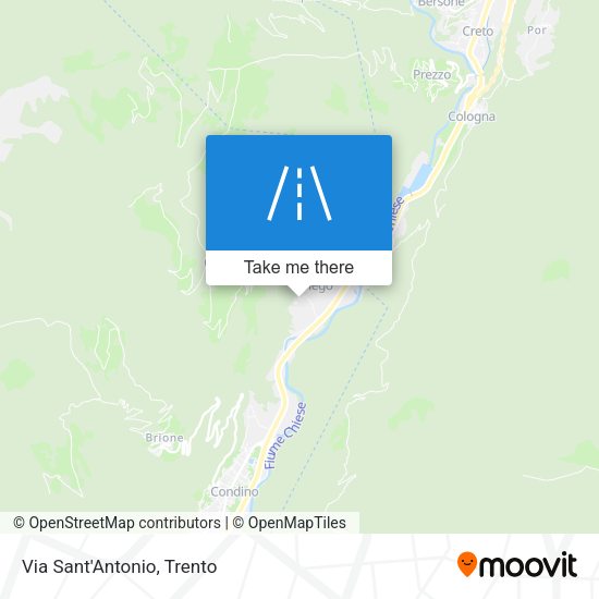 Via Sant'Antonio map