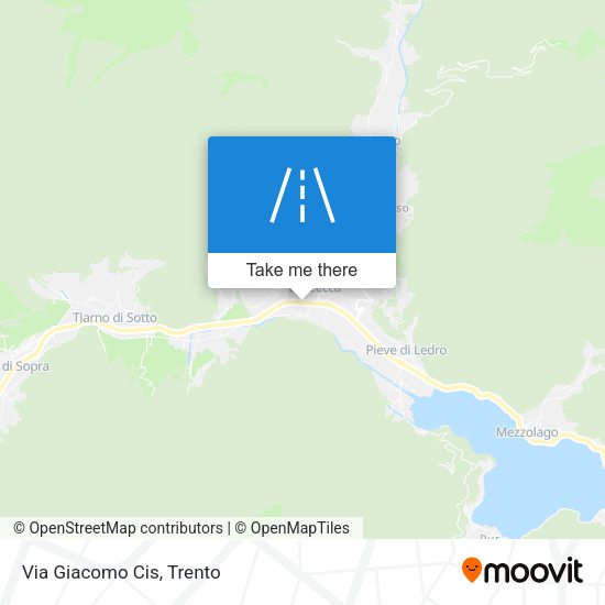 Via Giacomo Cis map