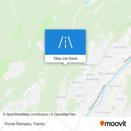 Ponte Romano map