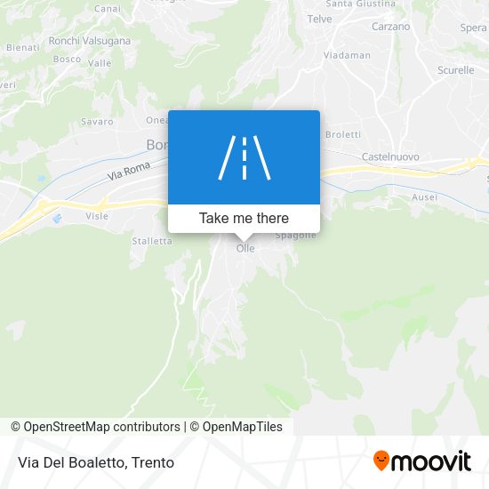 Via Del Boaletto map