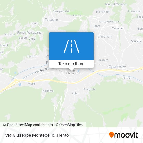 Via Giuseppe Montebello map