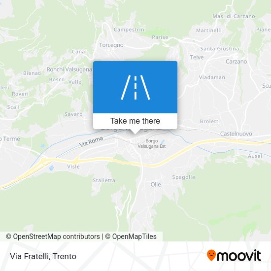 Via Fratelli map