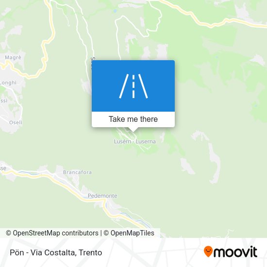 Pön - Via Costalta map
