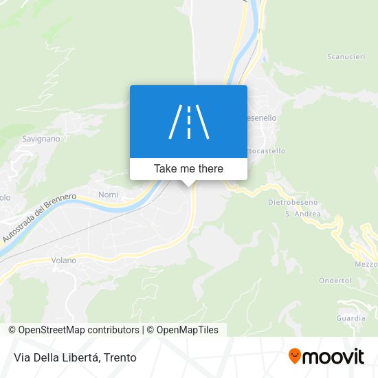 Via Della Libertá map