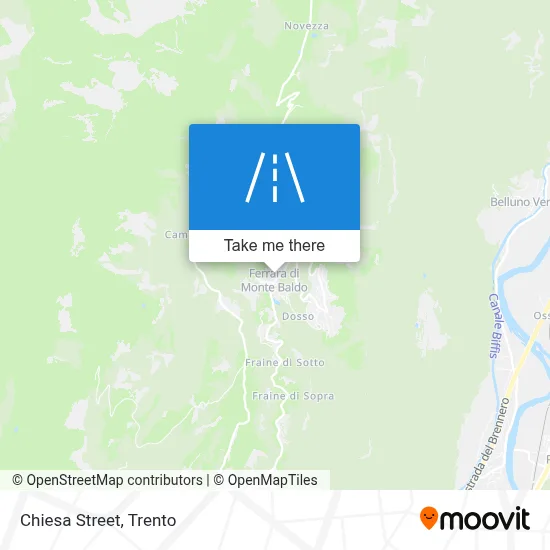 Chiesa Street map
