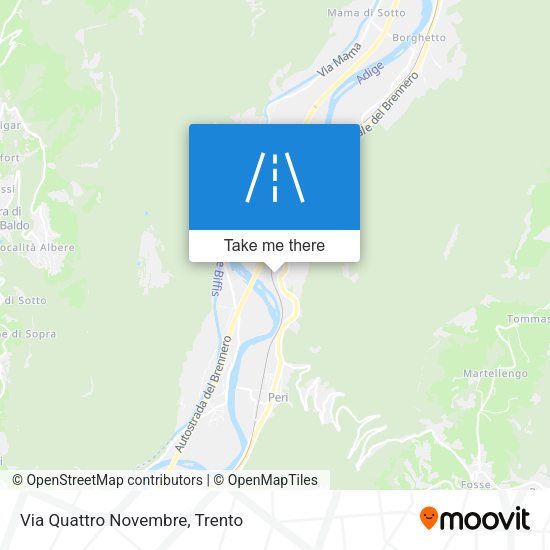 Via Quattro Novembre map