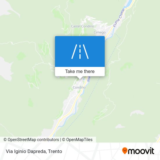 Via Iginio Dapreda map