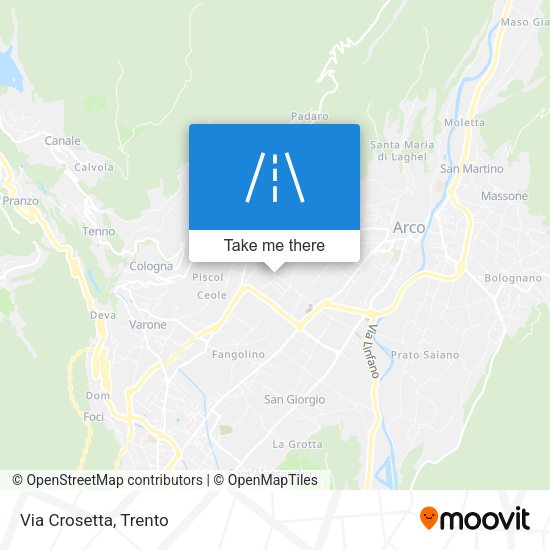 Via Crosetta map