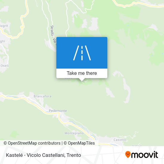 Kastelé - Vicolo Castellani map