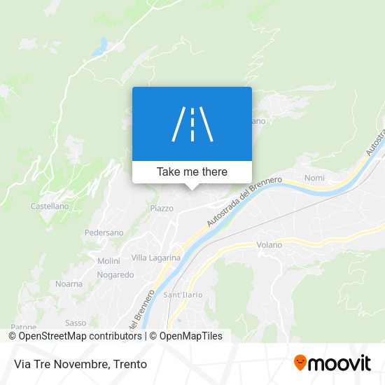 Via Tre Novembre map