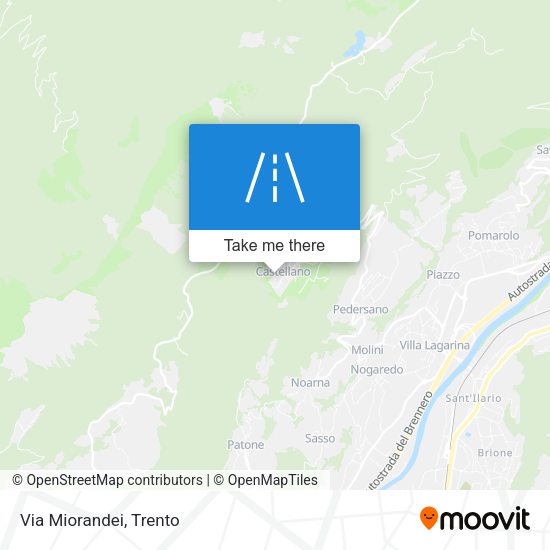 Via Miorandei map