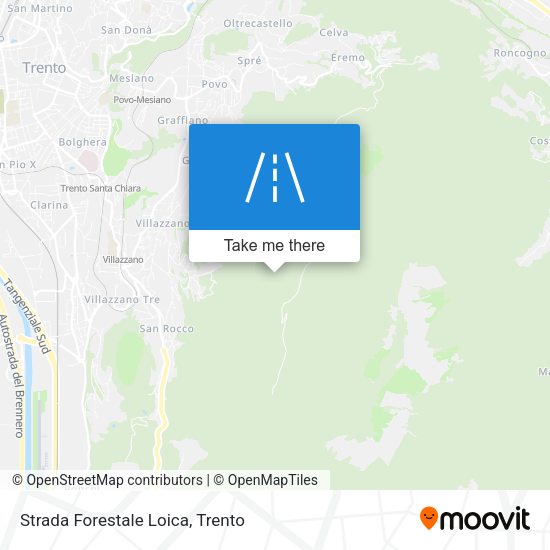 Strada Forestale Loica map