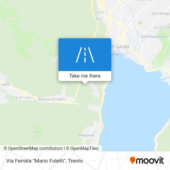 Via Ferrata "Mario Foletti" map