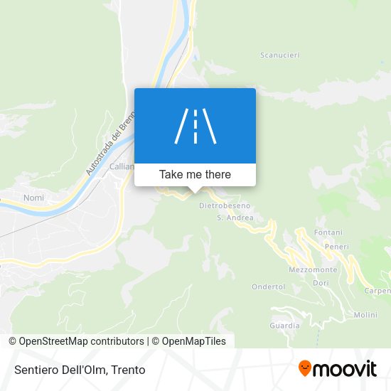 Sentiero Dell'Olm map